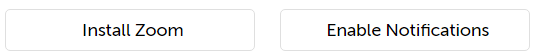 Buttons along the bottom of the Dashboard page